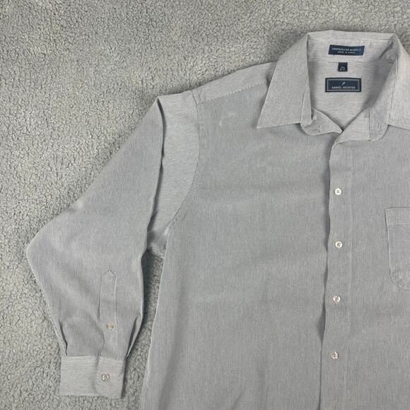 Daniel Hechter Men's 17.5-32/33 Blue 100% Polyester Long Sleeve Button Up Shirt - Picture 5 of 16